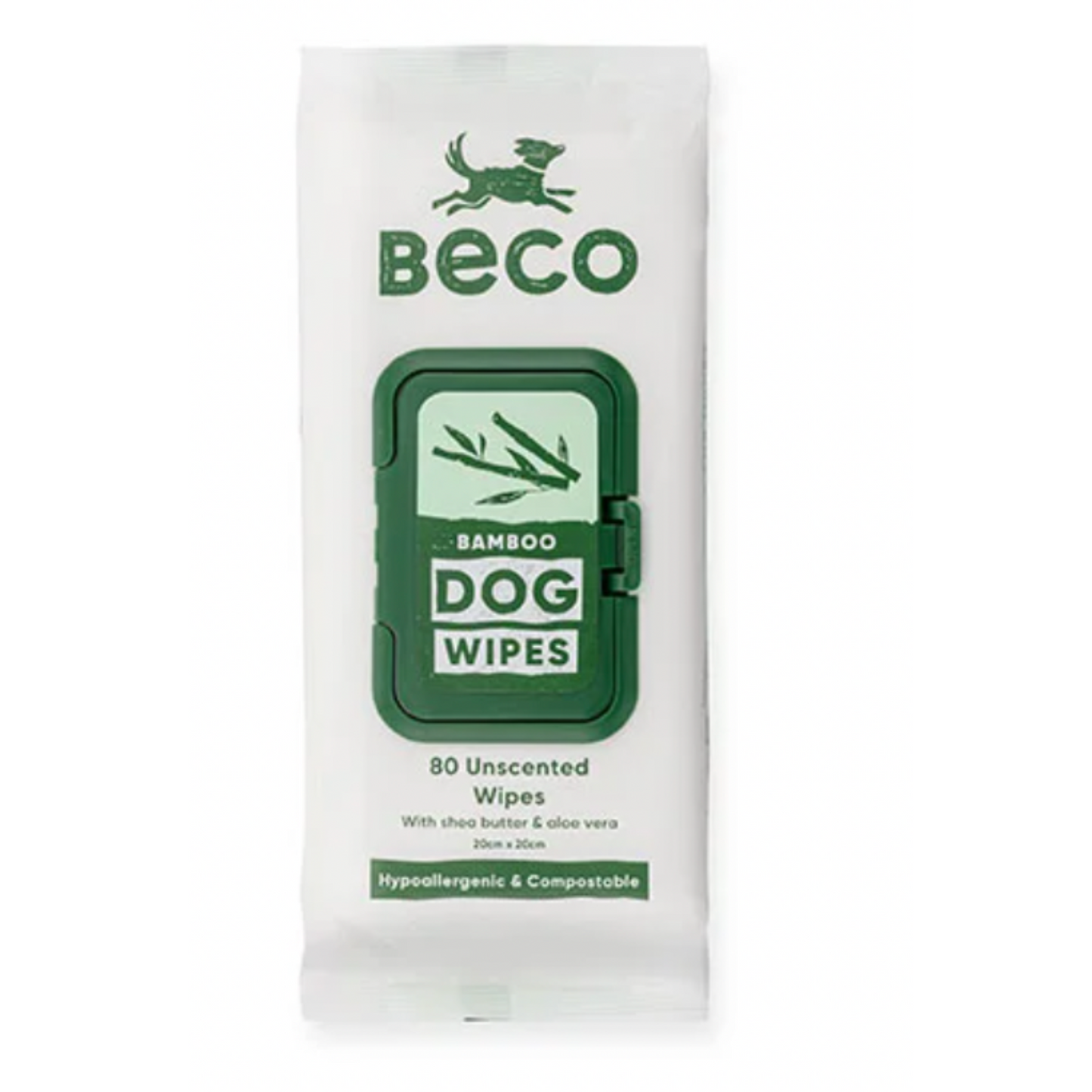 BECO BAMBOO WIPES, UDEN DUFT, 80STK.