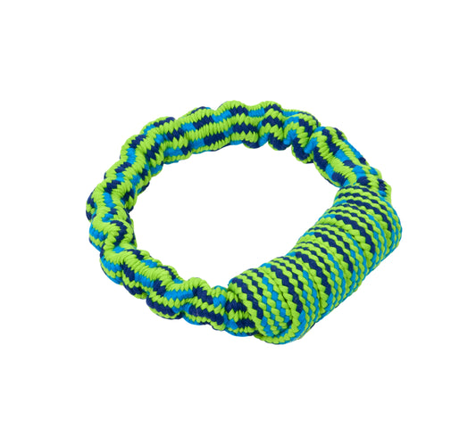 BUSTER Colour Bungee Rope Handle, blå/lime, 16 cm