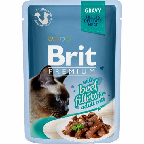 Brit beef in gravy -  Katte vådfodder