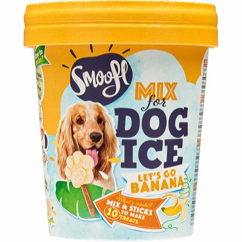 Smoofl Dog Ice Hundeis Mix m. banan