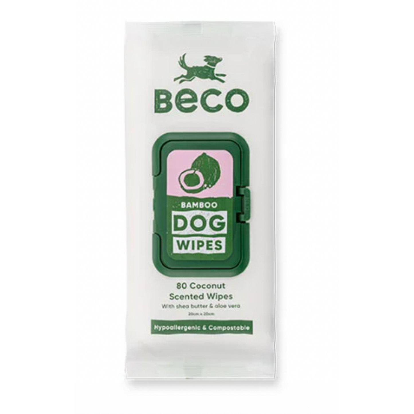 BECO BAMBOO WIPES, MED DUFT, 80STK.