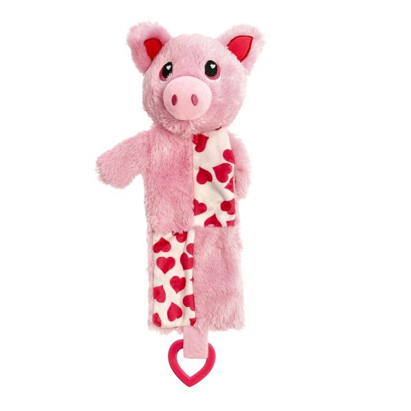 Lyserød valentin patchwork gris