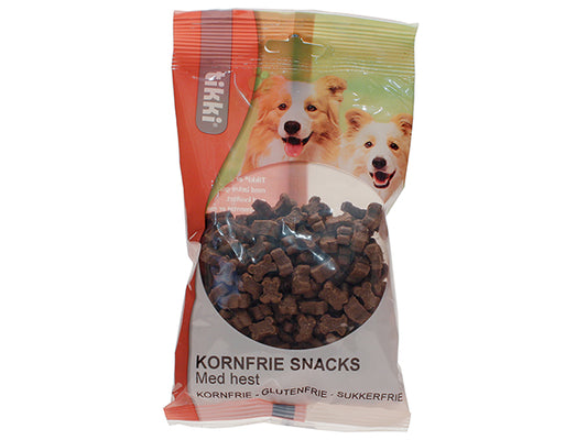 Tikki kornfrie snacks m. hest